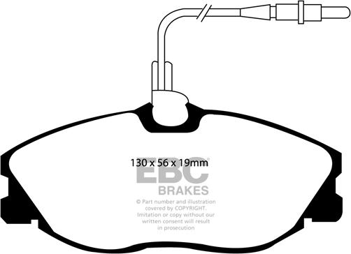 EBC Brakes DP21047 - Тормозные колодки, дисковые, комплект avtokuzovplus.com.ua