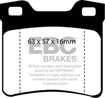 EBC Brakes DP1048 - Тормозные колодки, дисковые, комплект avtokuzovplus.com.ua