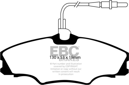 EBC Brakes DP1049 - Гальмівні колодки, дискові гальма autocars.com.ua