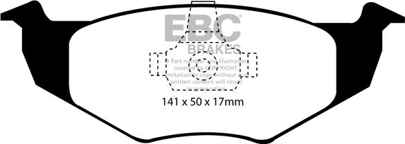 EBC Brakes DP1064 - Тормозные колодки, дисковые, комплект avtokuzovplus.com.ua