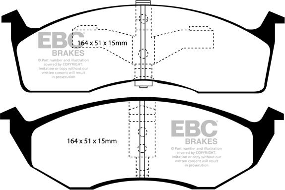 EBC Brakes DP61065 - Гальмівні колодки, дискові гальма autocars.com.ua