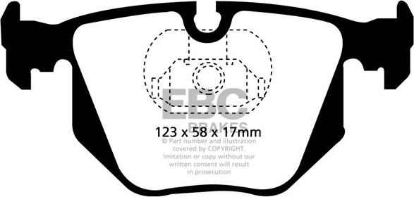 EBC Brakes DP21118 - Гальмівні колодки, дискові гальма autocars.com.ua