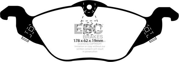 EBC Brakes DP21184 - Гальмівні колодки, дискові гальма autocars.com.ua