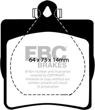 EBC Brakes DP31191C - Гальмівні колодки, дискові гальма autocars.com.ua