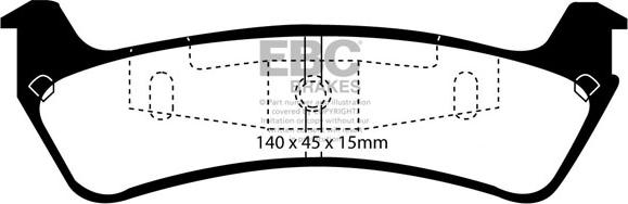 EBC Brakes DP61201 - Тормозные колодки, дисковые, комплект avtokuzovplus.com.ua