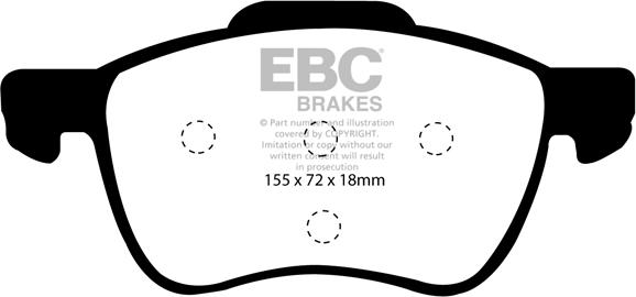 EBC Brakes DP31229C - Гальмівні колодки, дискові гальма autocars.com.ua