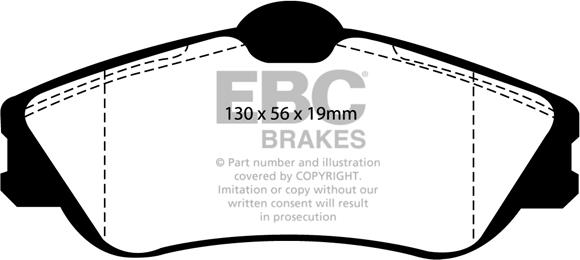 EBC Brakes DP21346 - Гальмівні колодки, дискові гальма autocars.com.ua