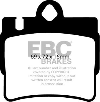 EBC Brakes DP31364C - Гальмівні колодки, дискові гальма autocars.com.ua