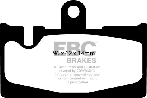 EBC Brakes DP1397 - Тормозные колодки, дисковые, комплект avtokuzovplus.com.ua