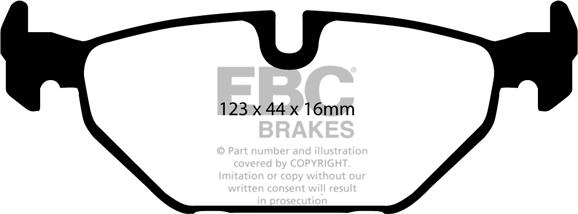 EBC Brakes DP31405C - Гальмівні колодки, дискові гальма autocars.com.ua