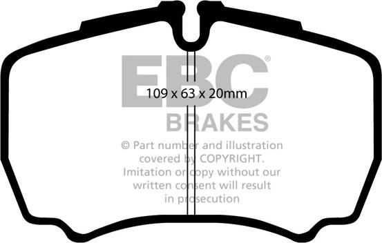 EBC Brakes DP1440 - Гальмівні колодки, дискові гальма autocars.com.ua