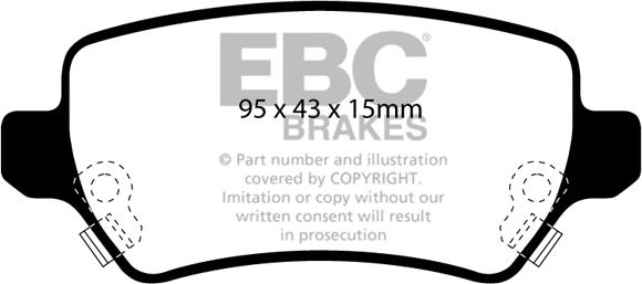 EBC Brakes DP41447R - Гальмівні колодки, дискові гальма autocars.com.ua