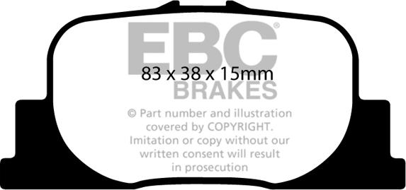 EBC Brakes DP1456 - Гальмівні колодки, дискові гальма autocars.com.ua