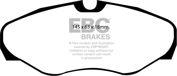 EBC Brakes DP21461 - Гальмівні колодки, дискові гальма autocars.com.ua
