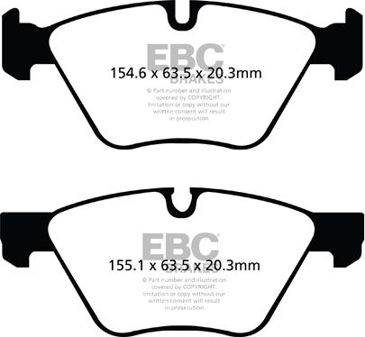 EBC Brakes DP31493C - Гальмівні колодки, дискові гальма autocars.com.ua