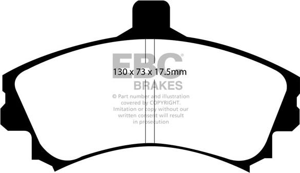 EBC Brakes DP21564 - Гальмівні колодки, дискові гальма autocars.com.ua