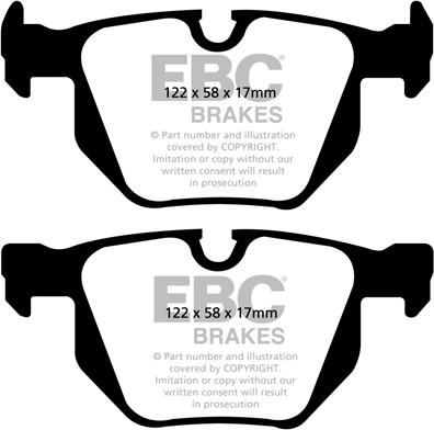 EBC Brakes DP41588R - Гальмівні колодки, дискові гальма autocars.com.ua
