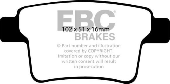 EBC Brakes DP21731 - Гальмівні колодки, дискові гальма autocars.com.ua