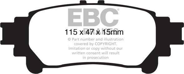 EBC Brakes DP31850C - Тормозные колодки, дисковые, комплект avtokuzovplus.com.ua