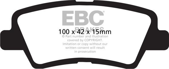 EBC Brakes DP21875 - Гальмівні колодки, дискові гальма autocars.com.ua