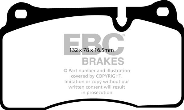 EBC Brakes DP1922 - Гальмівні колодки, дискові гальма autocars.com.ua