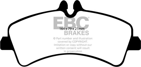 EBC Brakes DP1929 - Тормозные колодки, дисковые, комплект avtokuzovplus.com.ua