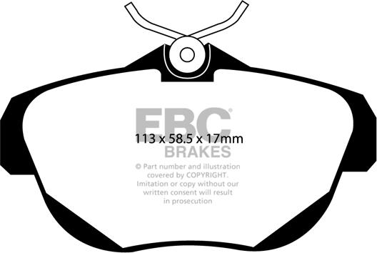 EBC Brakes DP1971 - Тормозные колодки, дисковые, комплект avtokuzovplus.com.ua