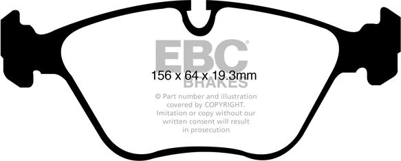 EBC Brakes DP41994R - Гальмівні колодки, дискові гальма autocars.com.ua