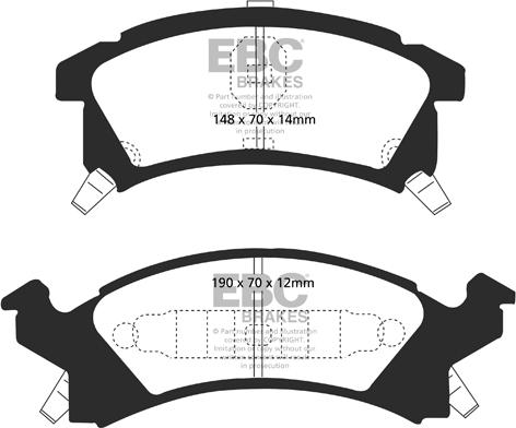 EBC Brakes DP21175 - Гальмівні колодки, дискові гальма autocars.com.ua