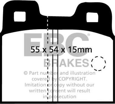 EBC Brakes DP218 - Гальмівні колодки, дискові гальма autocars.com.ua