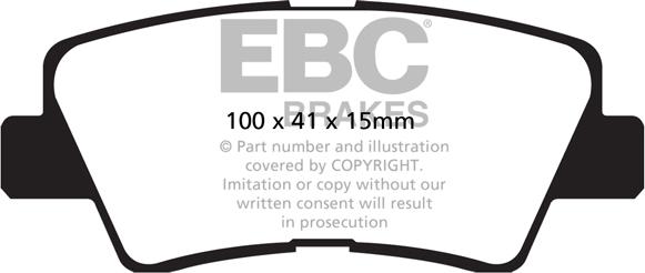 EBC Brakes DP22031 - Гальмівні колодки, дискові гальма autocars.com.ua