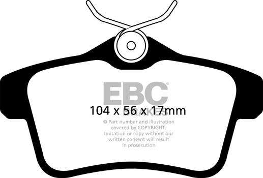 EBC Brakes DP22053 - Тормозные колодки, дисковые, комплект avtokuzovplus.com.ua