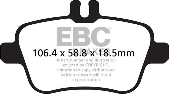 EBC Brakes DP32157C - Гальмівні колодки, дискові гальма autocars.com.ua