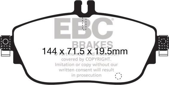 EBC Brakes DP32165C - Гальмівні колодки, дискові гальма autocars.com.ua