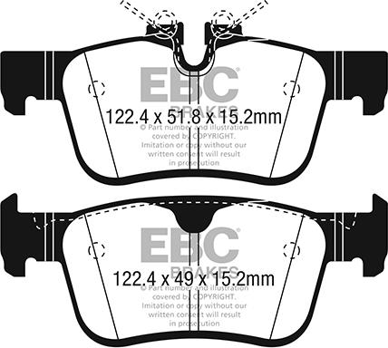 EBC Brakes DP22306 - Тормозные колодки, дисковые, комплект avtokuzovplus.com.ua