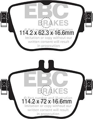 EBC Brakes DP22337 - Гальмівні колодки, дискові гальма autocars.com.ua