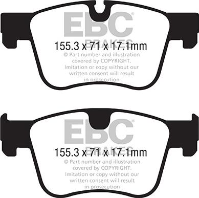 EBC Brakes DP22359 - Гальмівні колодки, дискові гальма autocars.com.ua