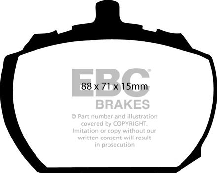 EBC Brakes DP2240 - Гальмівні колодки, дискові гальма autocars.com.ua