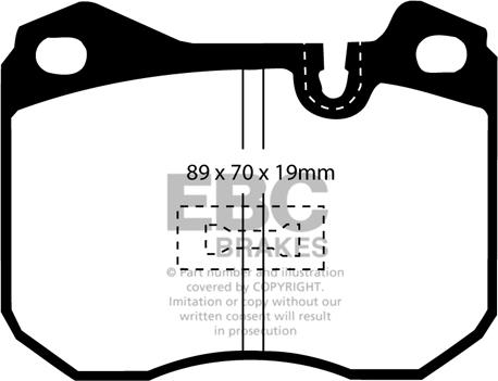 EBC Brakes DP2345 - Гальмівні колодки, дискові гальма autocars.com.ua