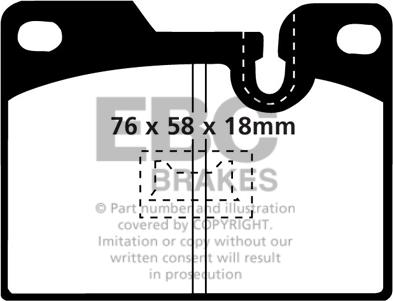 EBC Brakes DP2346 - Гальмівні колодки, дискові гальма autocars.com.ua