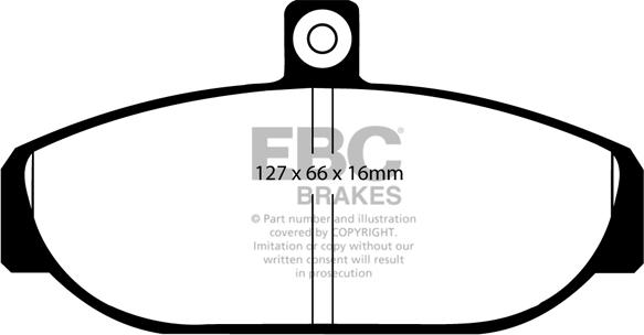 EBC Brakes DP4435R - Гальмівні колодки, дискові гальма autocars.com.ua