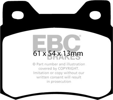 EBC Brakes DP2464 - Гальмівні колодки, дискові гальма autocars.com.ua