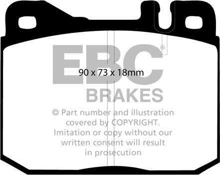 EBC Brakes DP2612 - Гальмівні колодки, дискові гальма autocars.com.ua