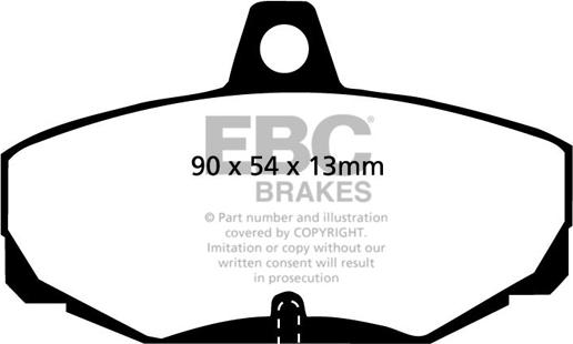 EBC Brakes DP2617 - Тормозные колодки, дисковые, комплект avtokuzovplus.com.ua