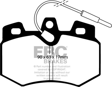 EBC Brakes DP2626 - Тормозные колодки, дисковые, комплект avtokuzovplus.com.ua