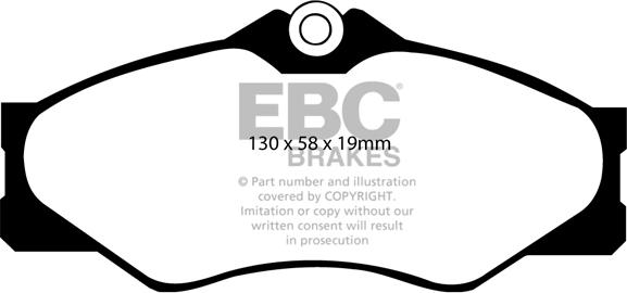 EBC Brakes DP2654 - Гальмівні колодки, дискові гальма autocars.com.ua