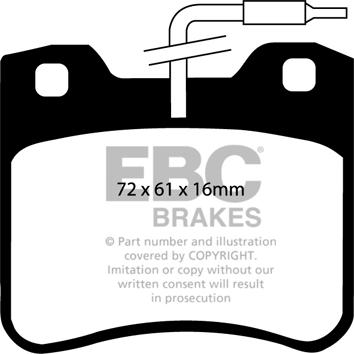 EBC Brakes DP2656 - Тормозные колодки, дисковые, комплект avtokuzovplus.com.ua