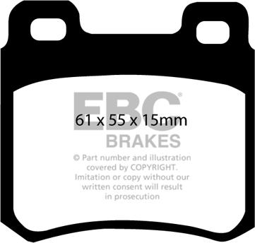 EBC Brakes DP2671 - Гальмівні колодки, дискові гальма autocars.com.ua