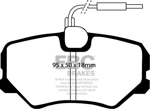 EBC Brakes DP2687 - Гальмівні колодки, дискові гальма autocars.com.ua