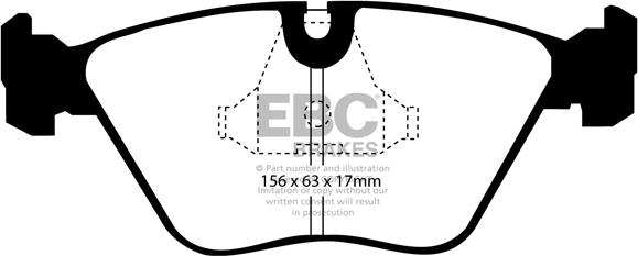 EBC Brakes DP3689/2C - Гальмівні колодки, дискові гальма autocars.com.ua